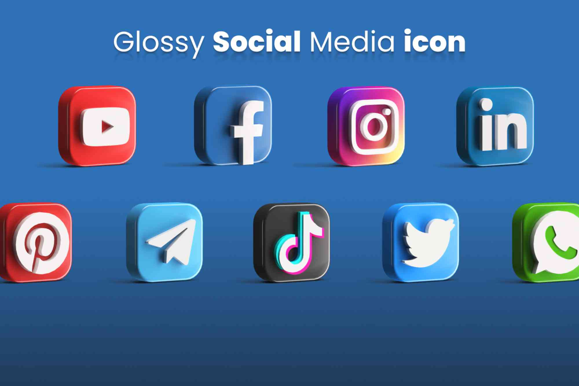 Social Media Icons PNG