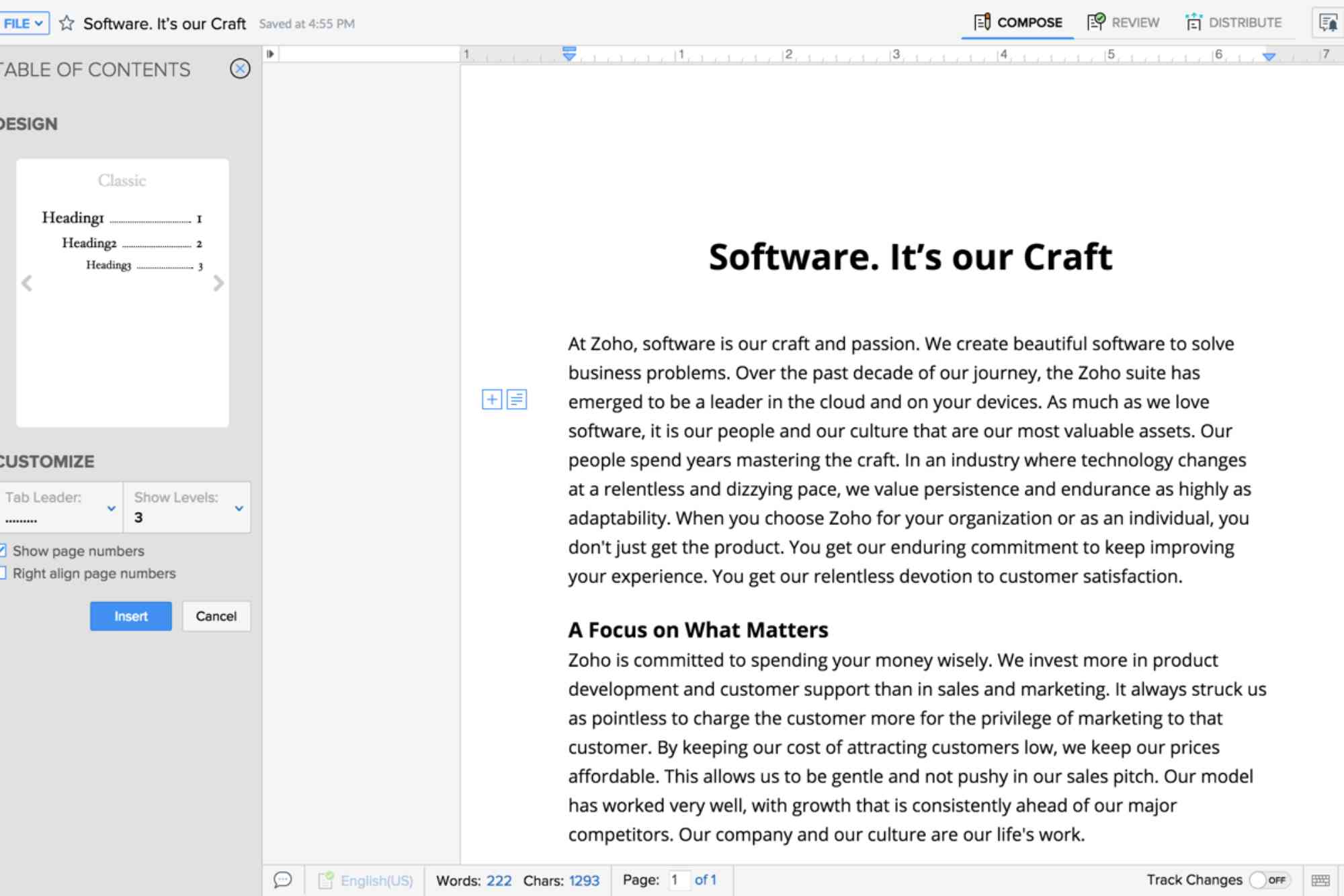 How To Make Table Of Contents In Word