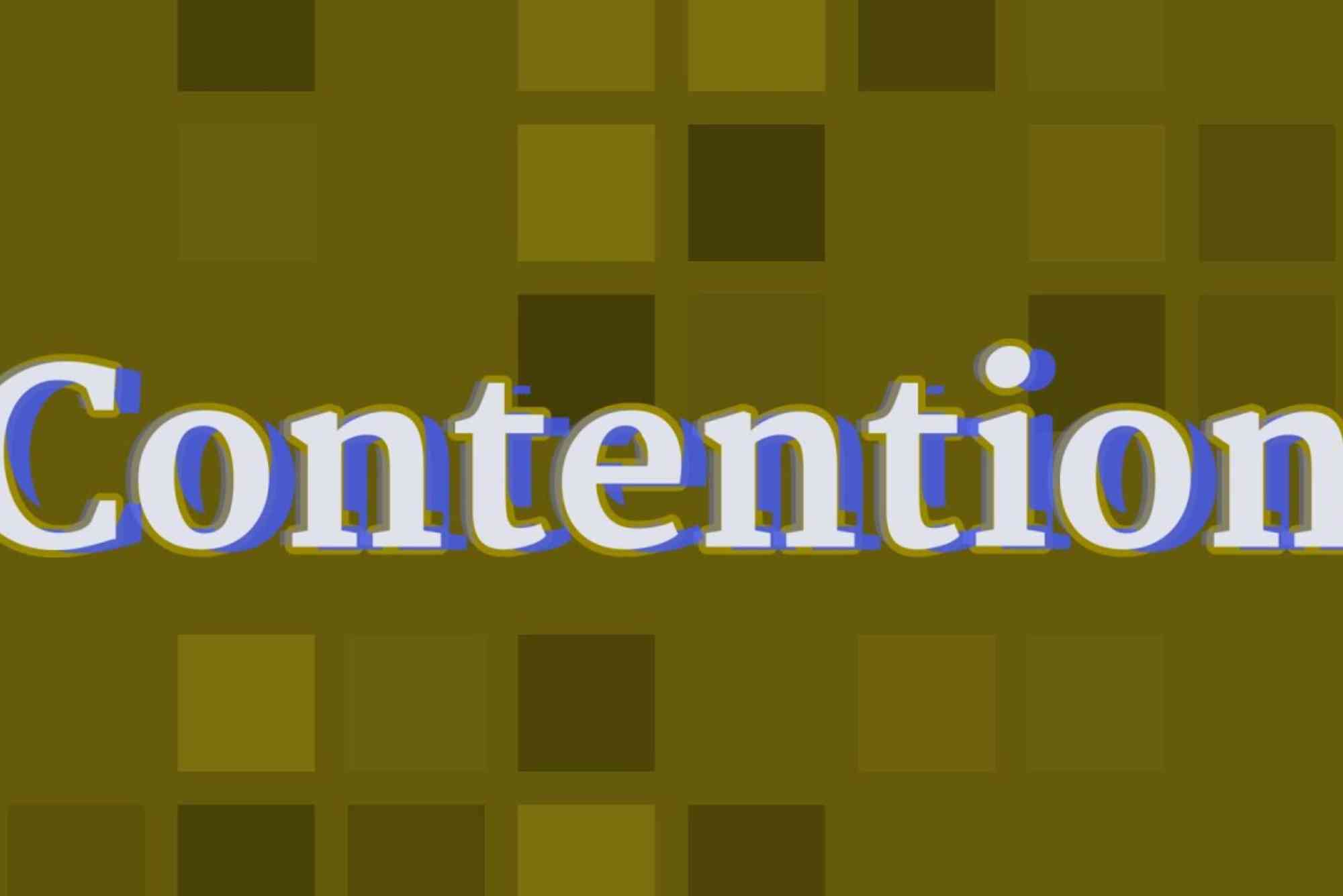 Contention Meaning in Urdu
