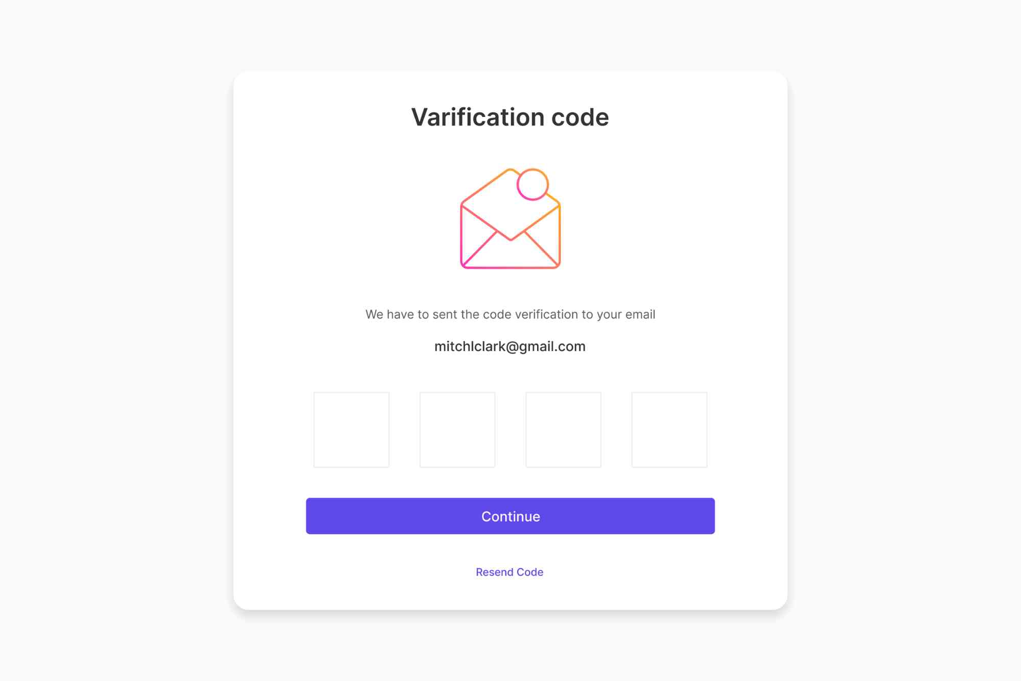 Email Code Verification