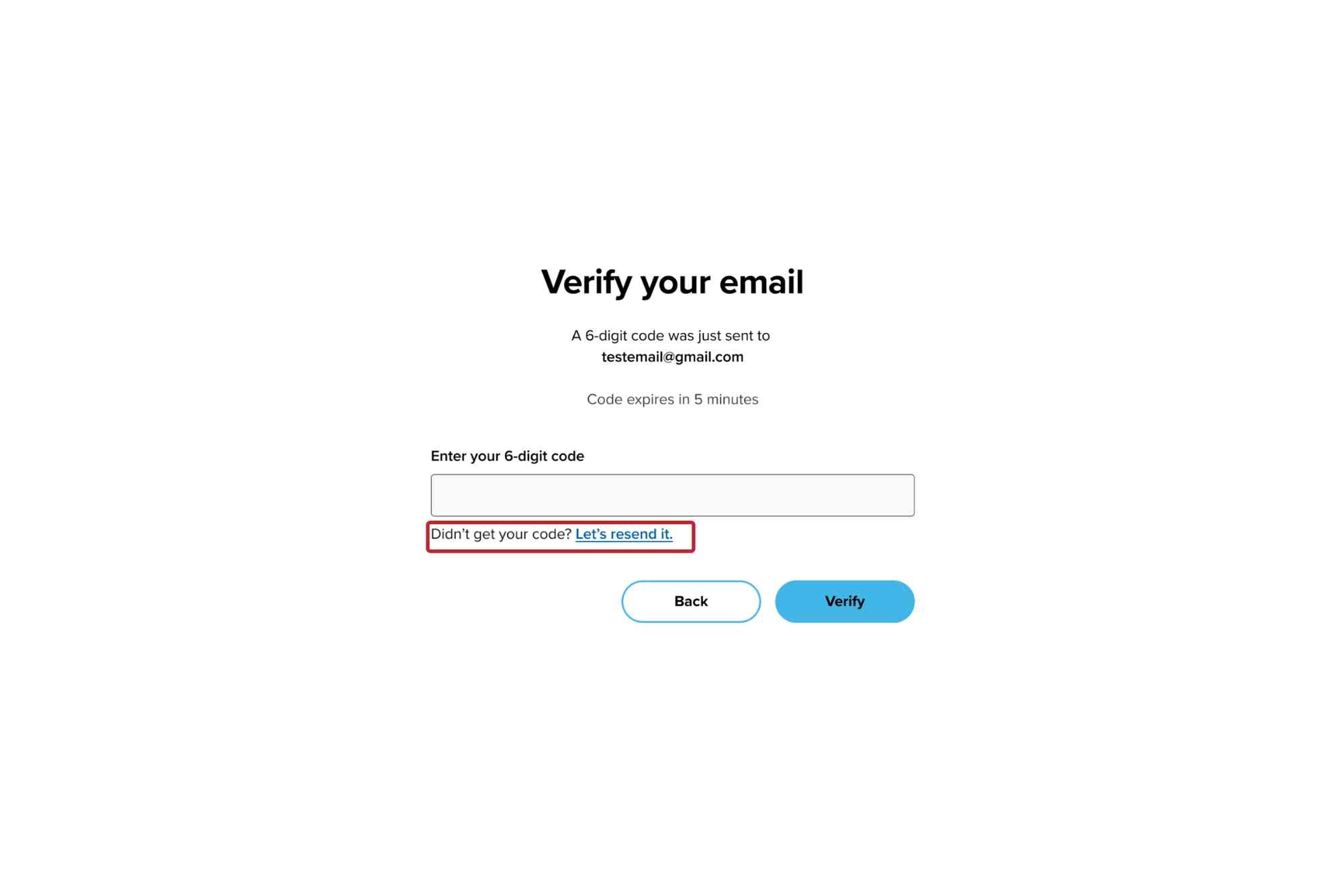 Email Verification Code