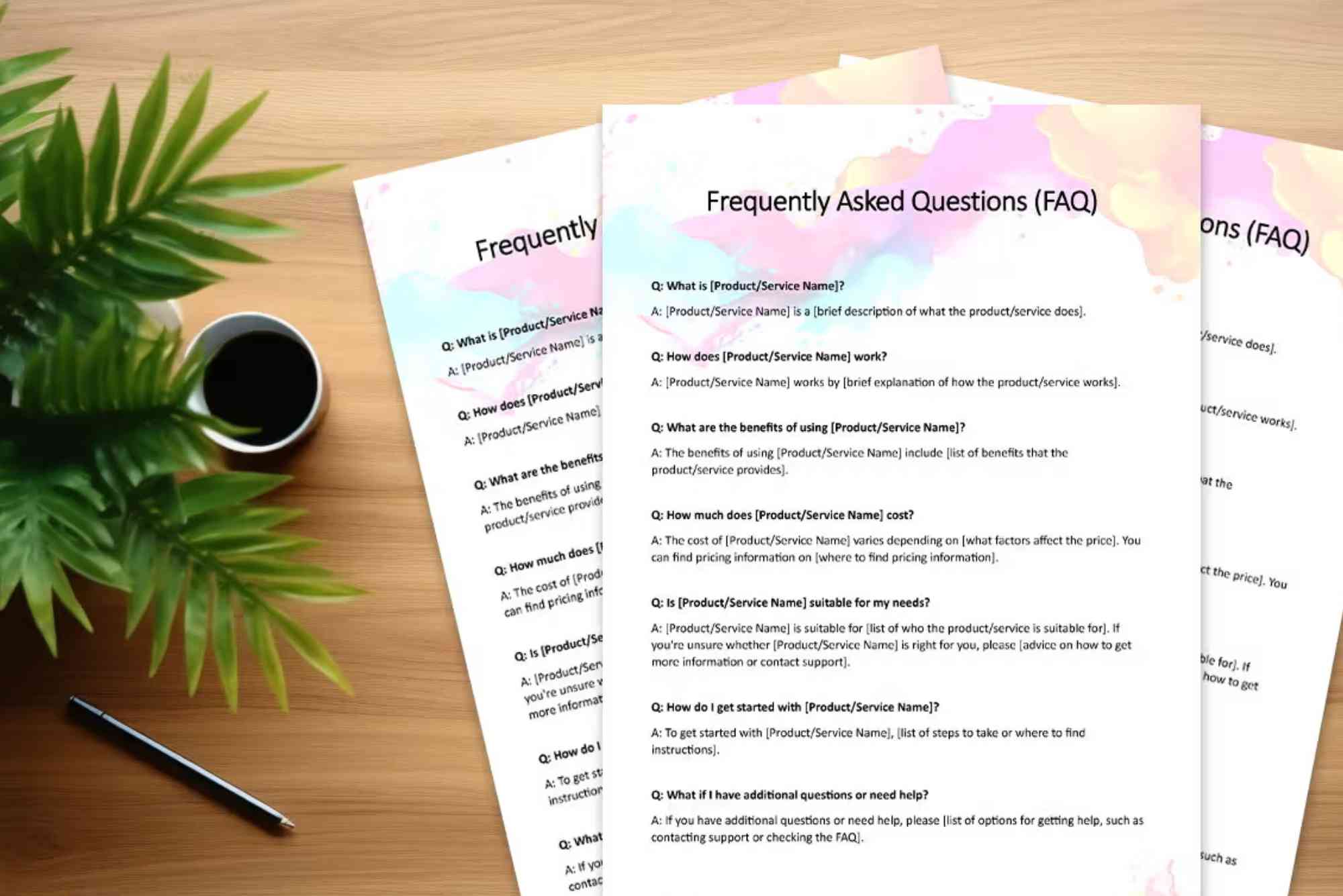 Table of Contents Word Template