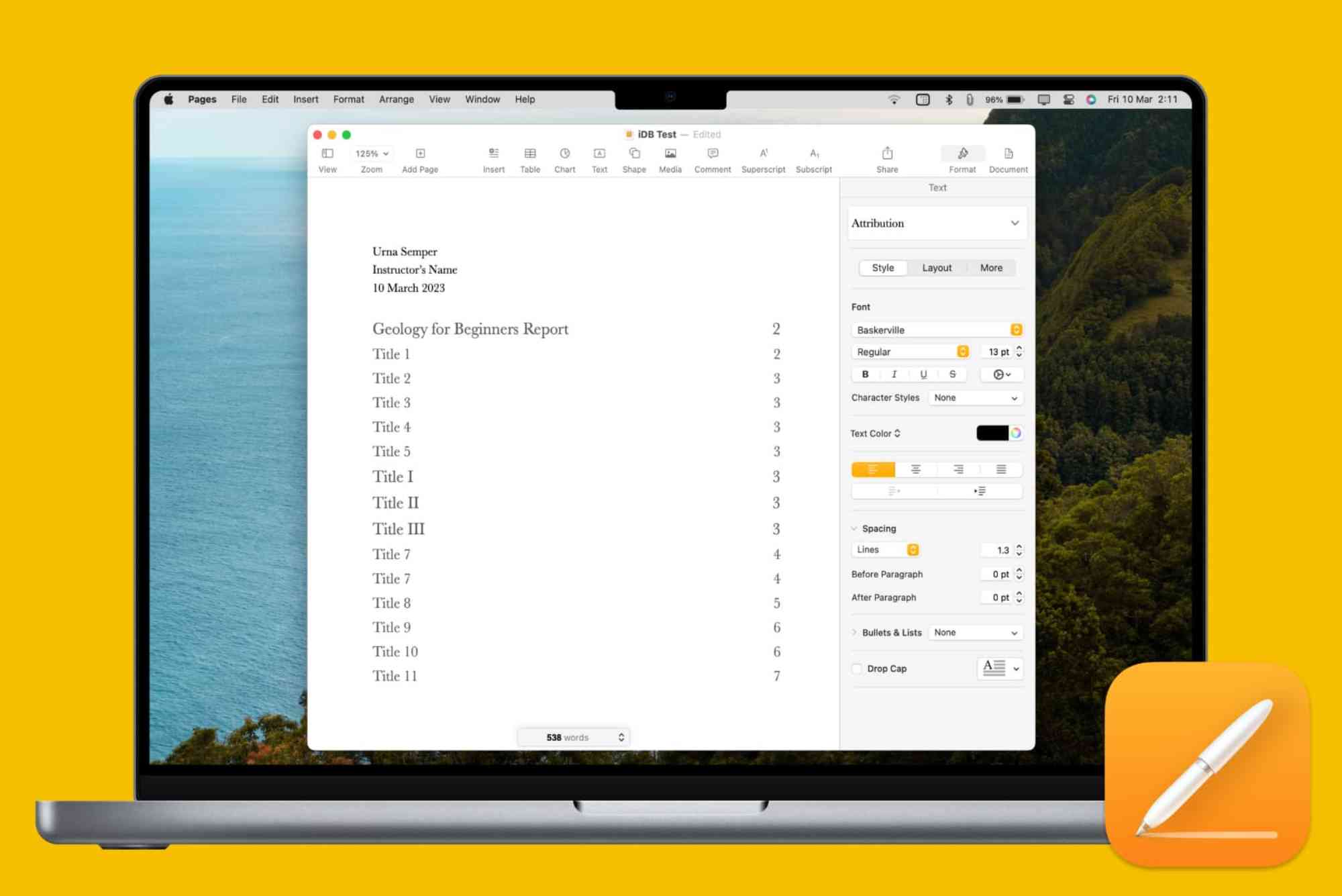 How To Create Table Of Contents