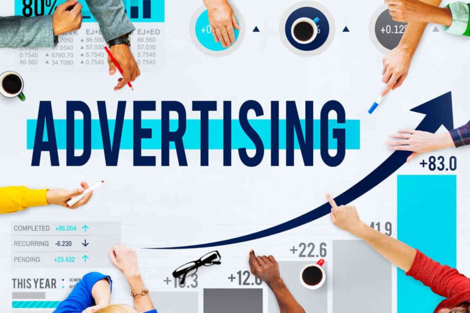 Advertisement in English